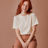 EMILE ET IDA T-shirt TERRY - CREME