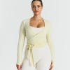 SISTERLY TRIBE Ballet Wrap Top - Lemonade