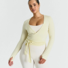 SISTERLY TRIBE Ballet Wrap Top - Lemonade