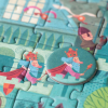 LONDJI Puzzle Středověký hrad - 100 pcs3