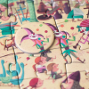 LONDJI Puzzle Středověký hrad - 100 pcs
