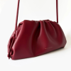 FREYA ESTEPHAN Kožená kabelka medium - Burgundy