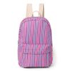 STUDIO NOOS Midi batoh Poplin -  Raspberry Stripped