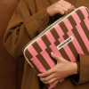 ROSE IN APRIL Obal na notebook 13/14' Octave - Stripes Funky pink / Olive