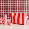 ROSE IN APRIL Pouzdro -  Stripes Candy pink / Red