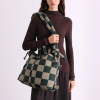 ÖLEND Taška Ona Soft - Check sage + Forest green