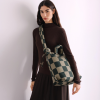 ÖLEND Taška Ona Soft - Check sage + Forest green