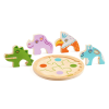 DJECO Dřevěné vkládací puzzle Rondo Croco