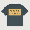 GRAY LABEL Tričko Oversized GOTS - Blue Gray - Bright Cookie