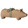 MAILEG Dřevěný svícen Pig Advent medium r (1)