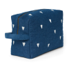 STUDIO NOOS  Toaletní taštička Denim - Dark Blue White Hearts