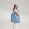 STUDIO NOOS Taška mom bag Denim Light Blue Hearts (4)