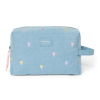 STUDIO NOOS Toaletní taštička Denim - Light BLue Hearts