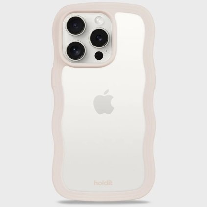 HOLDIT - Kryt na mobil iPhone 14 Pro - Light Beige/Transparent