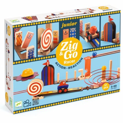 DJECO Dráha Zig & go Junior - Racer - 51pcs