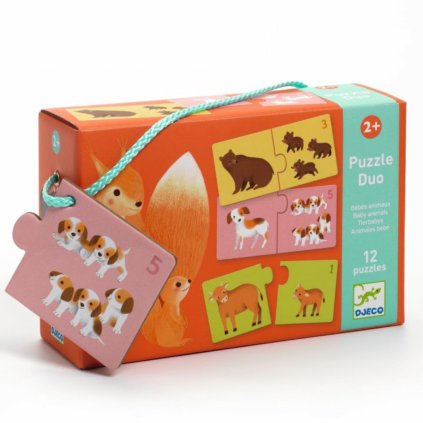 DJECO Duo puzzle Počítání se zvířátky