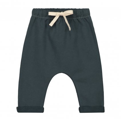 GRAY LABEL Tepláčky pro miminko GOTS / Blue Grey