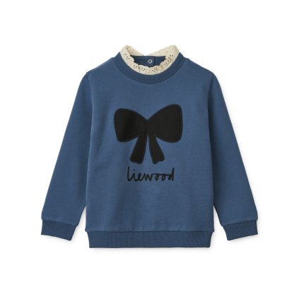 Liewood Mikina Rakel - Bow / Indigo blue