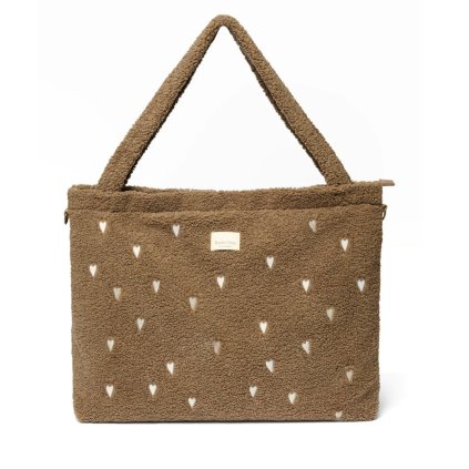 STUDIO NOOS Taška mom-bag Diaper - Brown Teddy