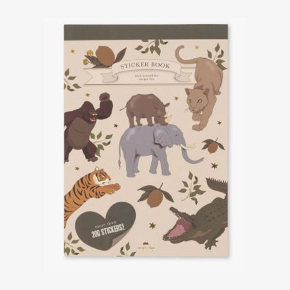 KONGES SLOJD Knížka se samolepkami - A STICKER A DAY / TIGER