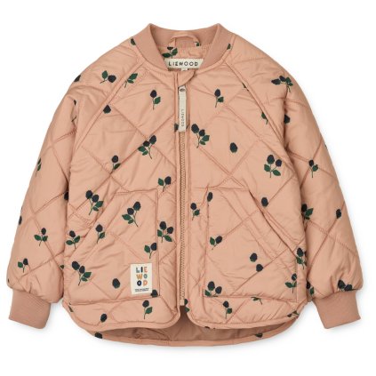 LIEWOOD Termo bunda Zella - Berry / Pale tuscany / Embroidery