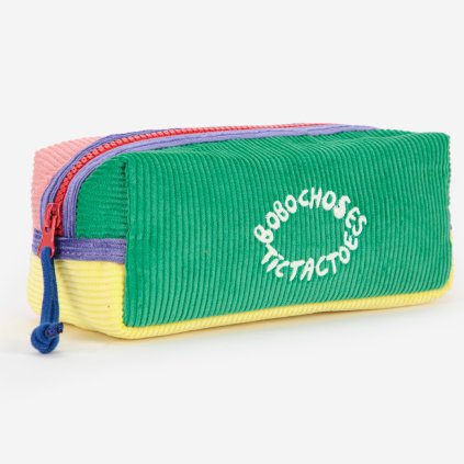 BOBO CHOSES Pouzdro Tic Tac Toe color block case - GREEN
