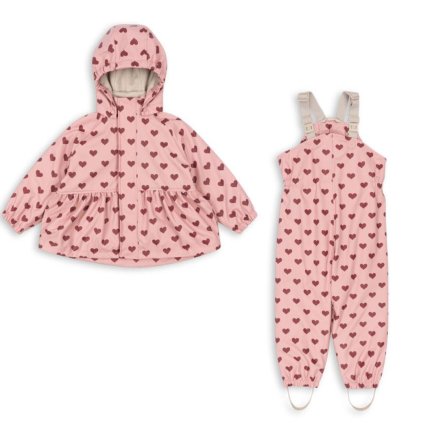 KONGES SLOJD Set do deště PALME - AMOUR PINK