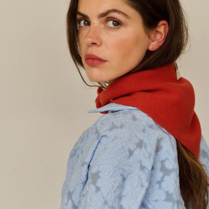 THE STICKY SIS CLUB Merino šátek - chili