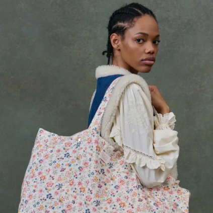 LOUISE MISHA Cestovní taška Beverly - Crème Fleurs Sauvages L