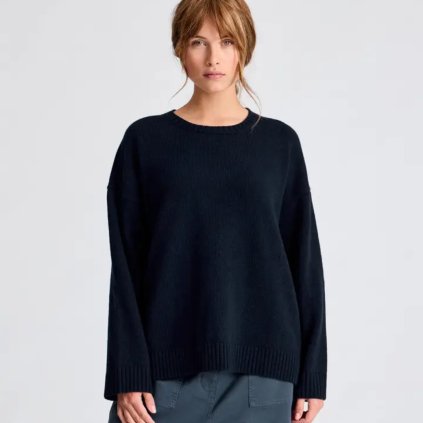 GAI+LISVA Svetr Emely z jehněčí vlny - Midnight Blue