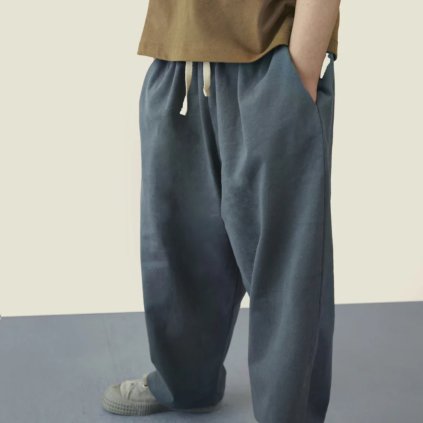 GRAY LABEL Kalhoty GOTS - Blue Grey