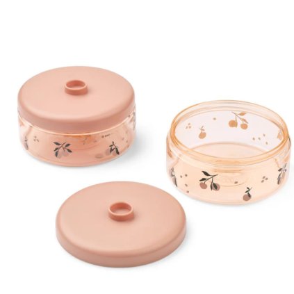 LIEWOOD Krabičky na jídlo Dominique 2 ks - Peach / Sea shell