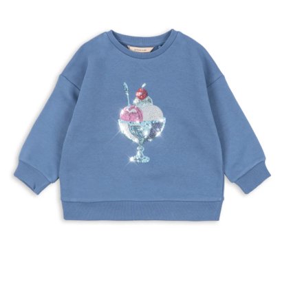 KONGES SLOJD Mikina LOUMILLA - COLONY BLUE