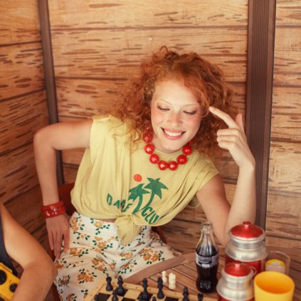 SISTERS DEPARTMENT Dámské tričko sand - Dance club