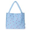 STUDIO NOOS Taška  mom bag Puffy - Light Blue Hearts