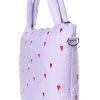 STUDIO NOOS Přebalovací taška Puffy - Purple Hearts