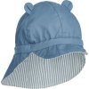 Gorm reversible seersucker sun hat LW17689 0940 Y D stripe Blue wave creme de la creme 1 23 3