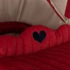 KS5637 DOLL PRAM CORDUROY RED Extra 1