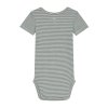 GRAY LABEL Body pro miminka GOTS / Blue Grey - Cream