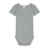 GRAY LABEL Body pro miminka GOTS / Blue Grey - Cream