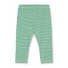 GRAY LABEL Legíny pro miminko GOTS / Bright Green - Cream
