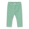 GRAY LABEL Legíny pro miminko GOTS / Bright Green - Cream