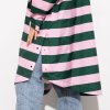 VIVI MARI Kabát do deště Bolt stripes Green/rosé