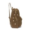STUDIO NOOS Batoh Ecru Midi Teddy Hearts Brown