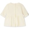 GRAY LABEL Šaty pro miminka s patentkami GOTS - Cream