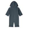 GRAY LABEL Overal pro miminka s kapucí GOTS - Blue Grey
