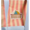 STICKY LEMON Shopper Wonders - stripes coral pink + sandy yellow