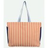STICKY LEMON Shopper Wonders - stripes coral pink + sandy yellow