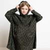 VIVI MARI Dětský kabát do deště Drops olive/black
