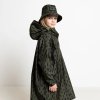 VIVI MARI Dětský kabát do deště Drops olive/black